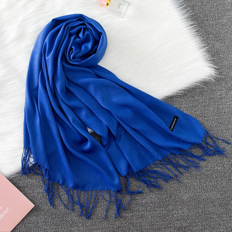 Damen Pashmina Schal | Weich wie Kaschmir | Warmer Winter Schal, Reise- & Büro-Accessoire Kaufschwan®