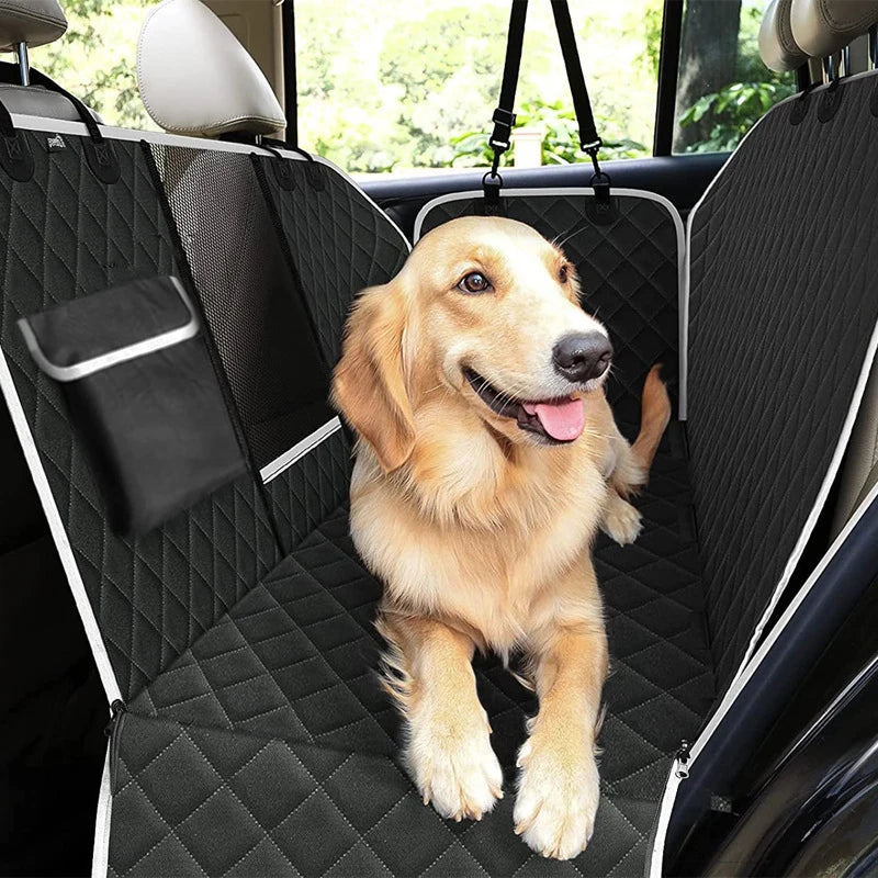 Hunde Autoschondecke Rücksitz – Wasserdichter Rücksitzschutz mit Sitzverlängerung & Kratzfester Oxford-Oberfläche Kaufschwan®