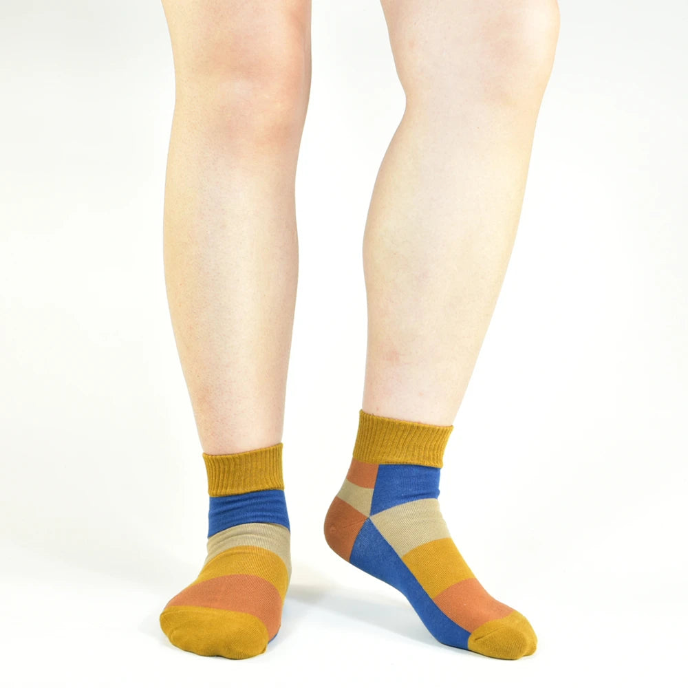 5 Paare Herren Frühling/Sommer Baumwolle Mehrfarbige Kurze Bootssocken | Hochwertige Modische Innovative Kurzsocken Kaufschwan®