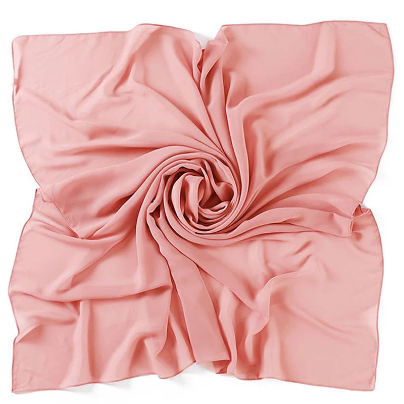 85×85CM Kopftuch – Damen Quadrat Hijab | Muslimisches Einfarbiges Kopftuch, Modischer Schal & Unterkopftuch