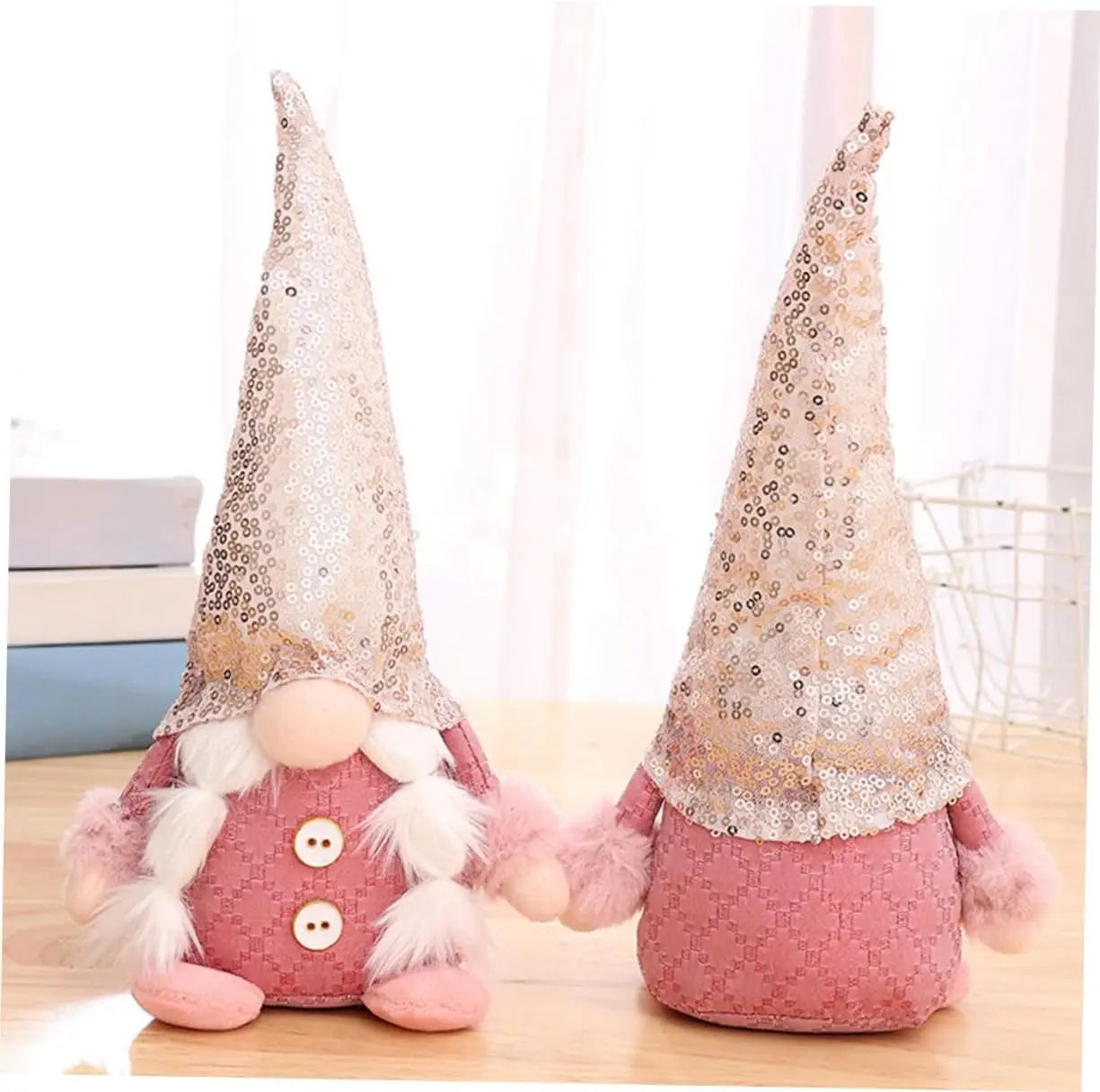 Weihnachten Wichtel – Glitzernde Plüschfigur | Einzigartige Weihnachtsdeko für Festliche Atmosphäre