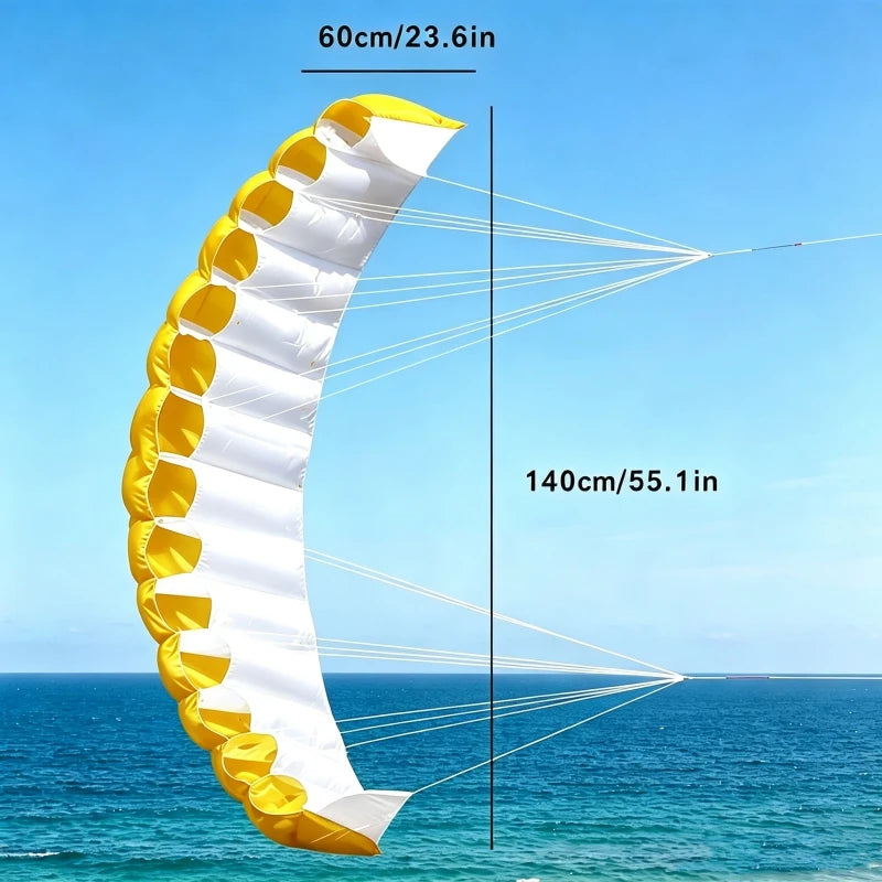 Zweileiner-Matratzendrachen aus Nylon – Lenkbarer Winddrachen für Anfänger, Strand und Sportliche Freizeit im Freien Kaufschwan®