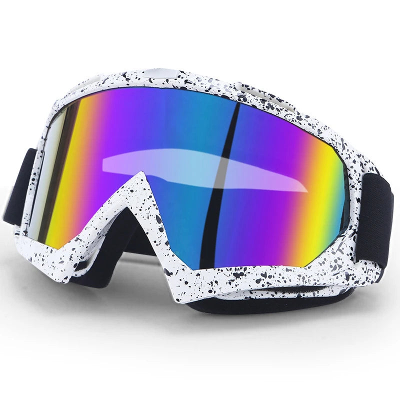 Ski- & Snowboardbrille – Anti-Beschlag Skibrille | Winddichte Motorrad- & Fahrradbrille mit UV-Schutz für Winter Outdoor Sport Kaufschwan® Bunt
