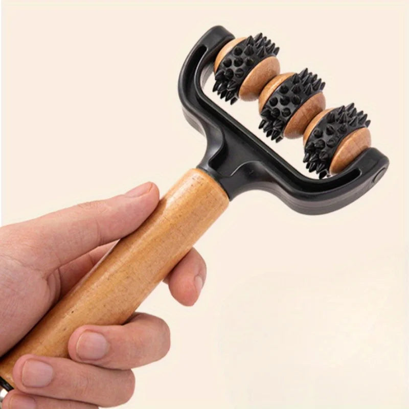 1 Stück T-förmiger Massage-Roller | Multifunktionaler Tiefengewebsmassager für Gesicht, Beine, Bauch & Körper | Tragbar für Reise & Zuhause Kaufschwan®