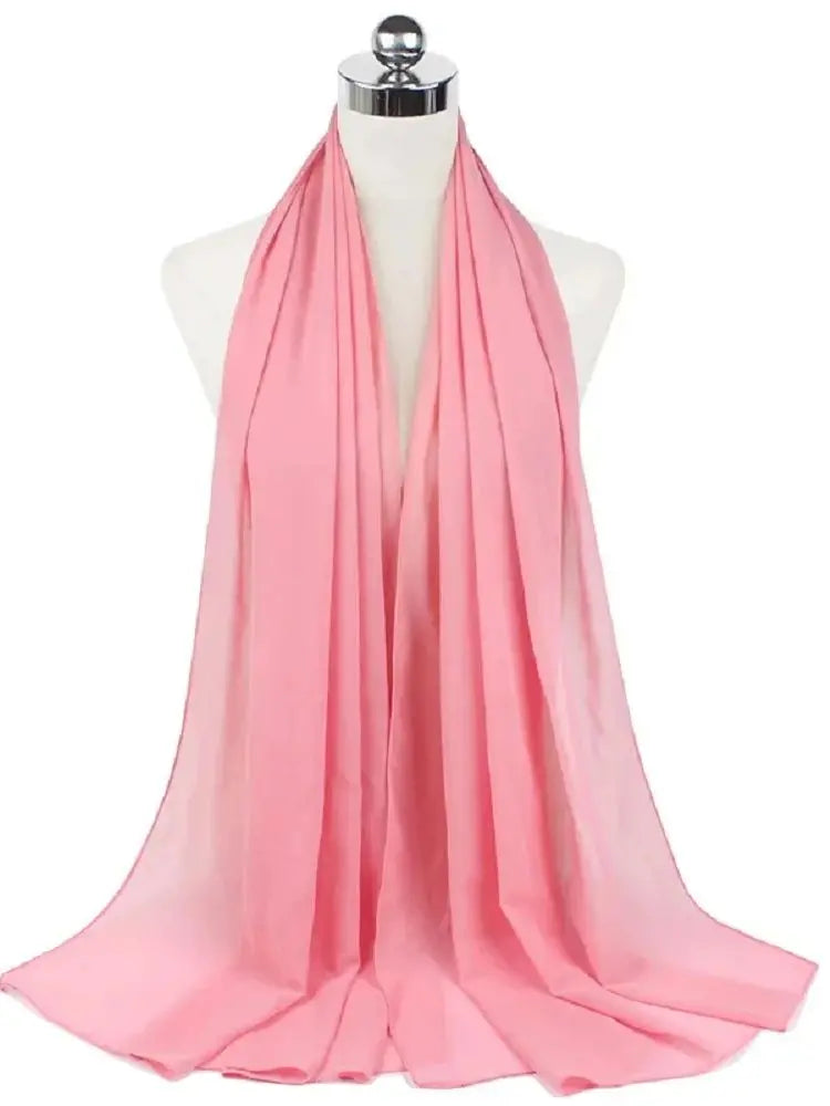 Damen Hijab aus Chiffon – Sofort Tragbares Kopftuch | Einfarbiger Instant Hijab Schal, Arabischer Wrap & Islamischer Schal