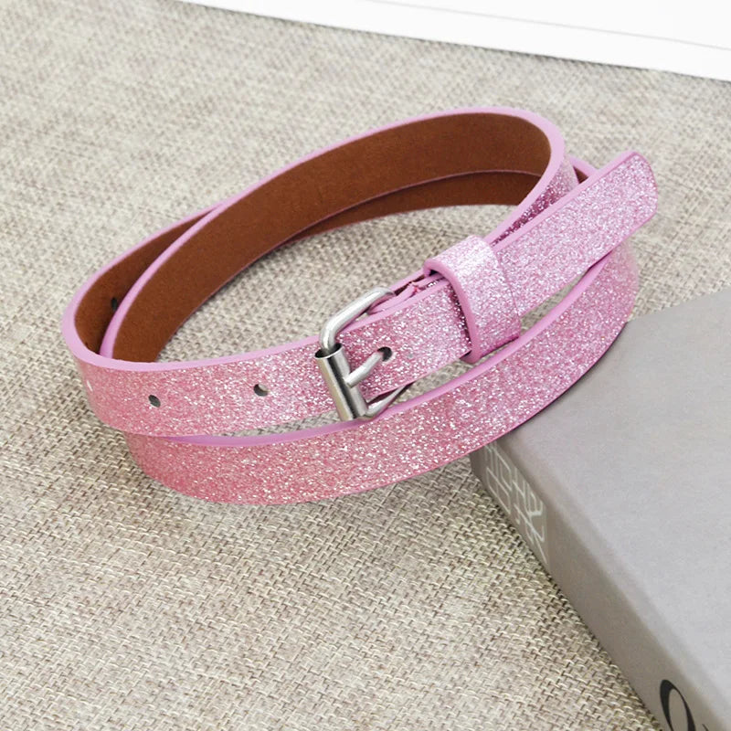 Glitzer Gürtel – Personalisierter Glänzender Damen Gürtel | Auffälliges Sommeraccessoire für Partys & Streetwear