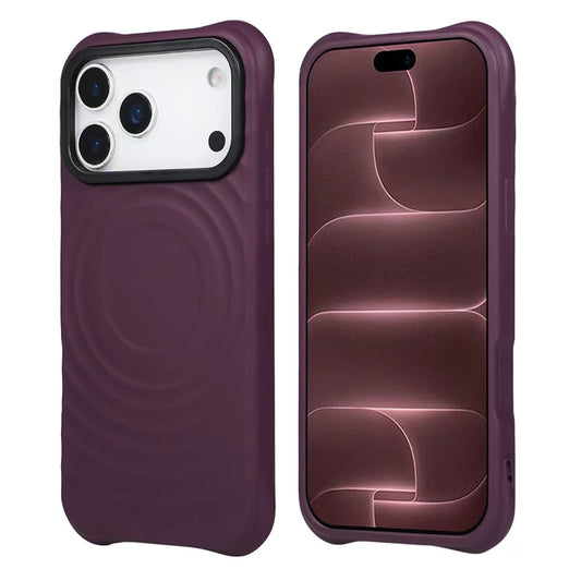 MagSafe-Schutzhülle mit Vier-Ecken-Luftpolstern für iPhone 18 Pro & iPhone 18 Pro Max – Magnetische Stoßdämpfende Hülle Kaufschwan® Weinrot iPhone 18 Pro