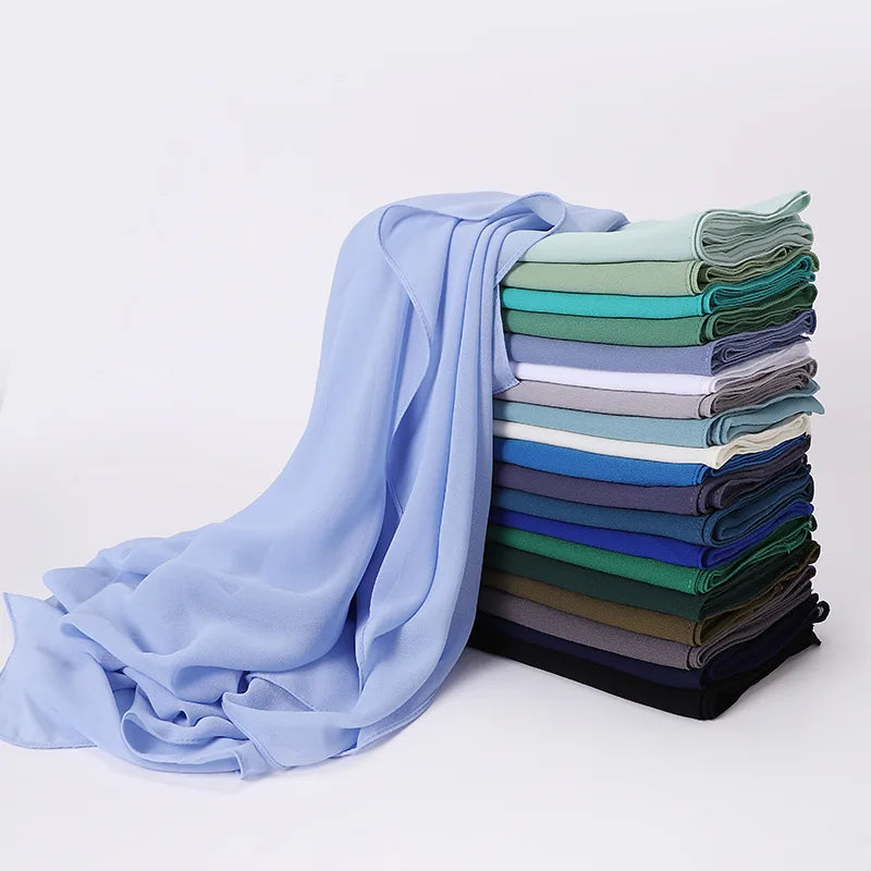 85×85CM Kopftuch – Damen Quadrat Hijab | Muslimisches Einfarbiges Kopftuch, Modischer Schal & Unterkopftuch Kaufschwan®