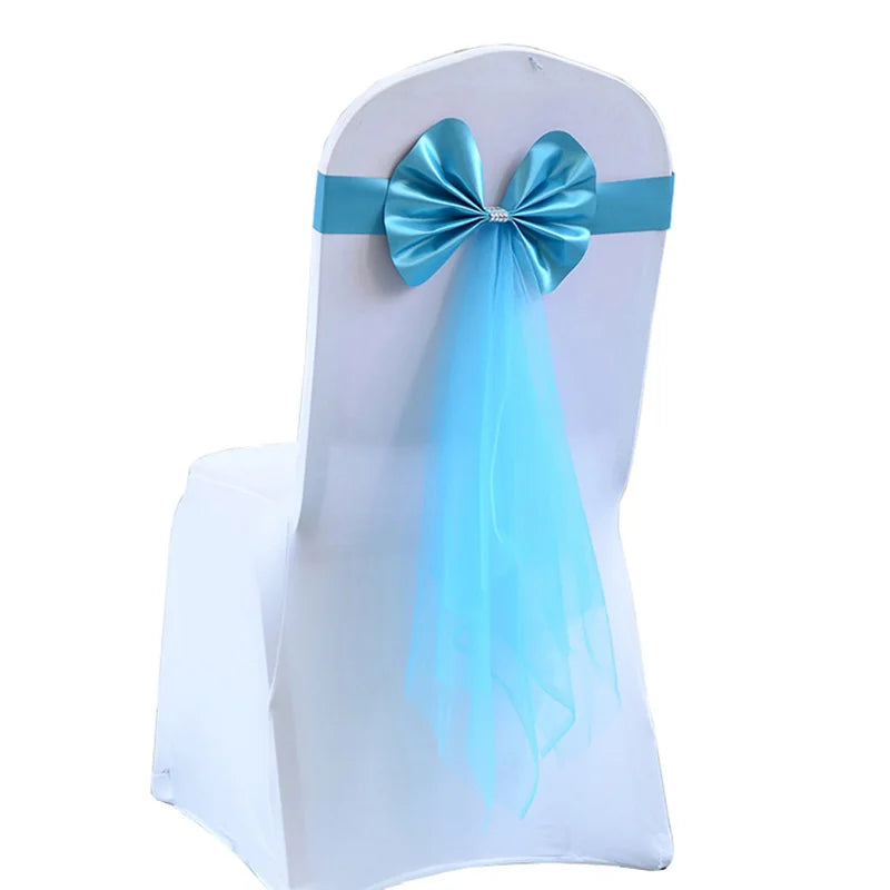 Stuhlschleifen mit Satinband – Elegante Hochzeits- & Event Dekoration Kaufschwan®