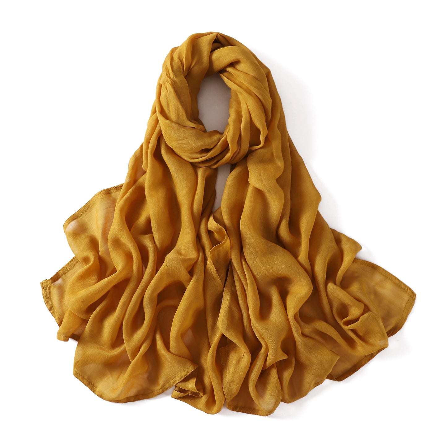 Damen Hijab Schal aus Baumwolle, Rayon & Modal – Großformat 190×85cm | Muslimisches Kopftuch, Eleganter Turban & Umschlagtuch
