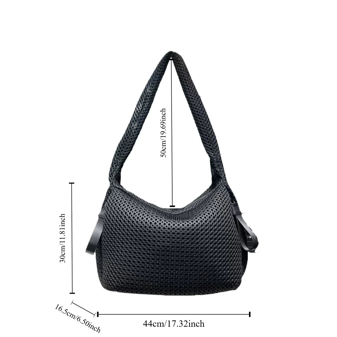 Damen Modische Mesh Nylon Umhängetasche – Leichte Schultertasche mit Großer Kapazität & Trendigem Nahtdesign Kaufschwan®
