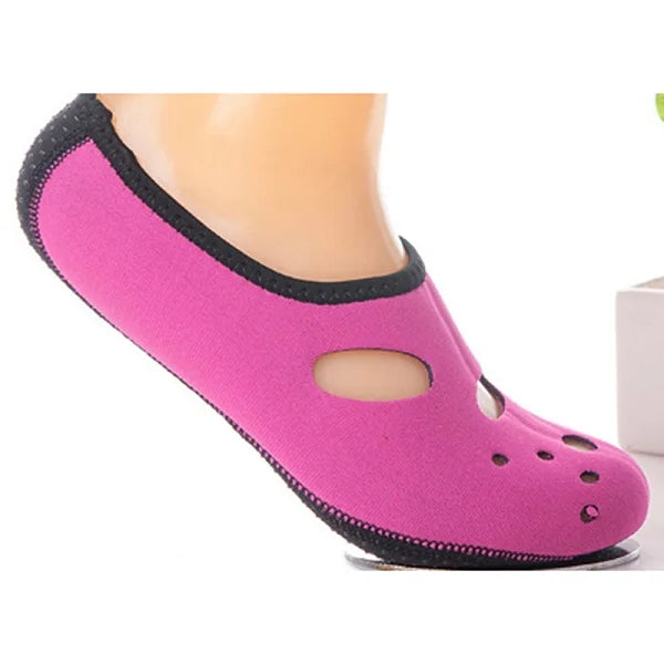 Erwachsene Neopren Wasserschuhe Socken – Atmungsaktive Slip-On Tauchsocken für Pool & Strand (1 Paar) Kaufschwan® Rot 45-48