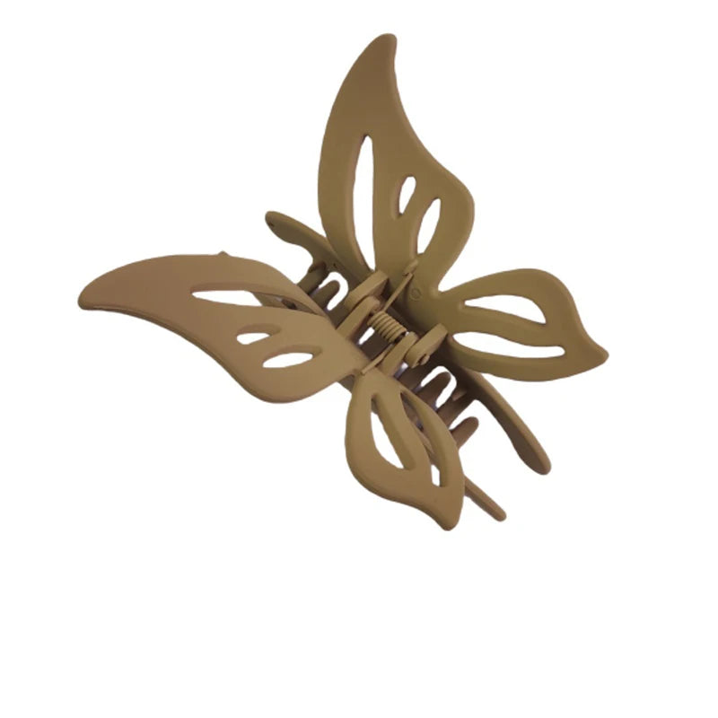 Retro 3D Schmetterlings-Haarklammern Set für Damen Kaufschwan® 1 Stück Khaki