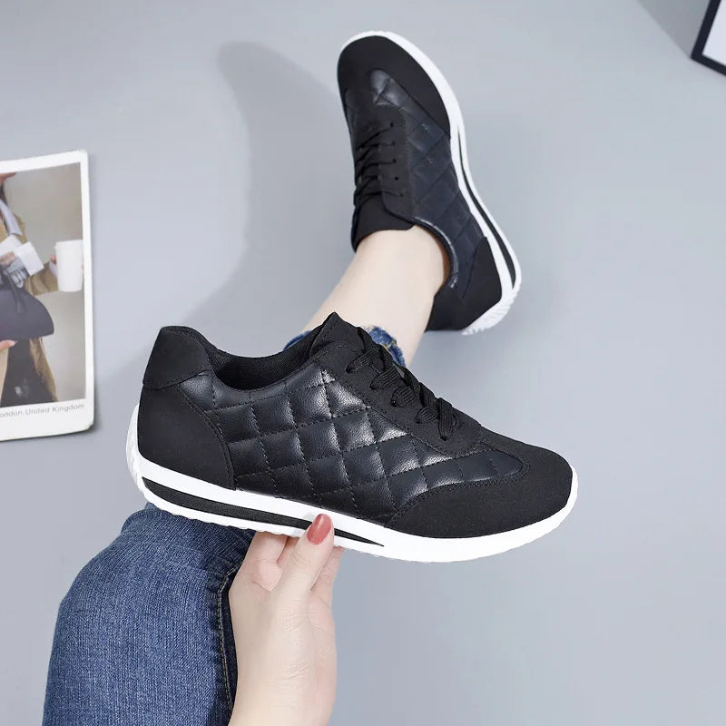 Frühling Damen Sneaker – Modische Vulcanized Schuhe | Leichte Lauf- & Walkingschuhe für Damen | Größe 41 Kaufschwan®