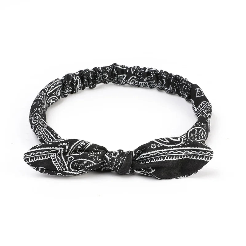 Bandana Haarreif mit Schleife – Geknotetes Turban-Haarreif für Damen & Mädchen