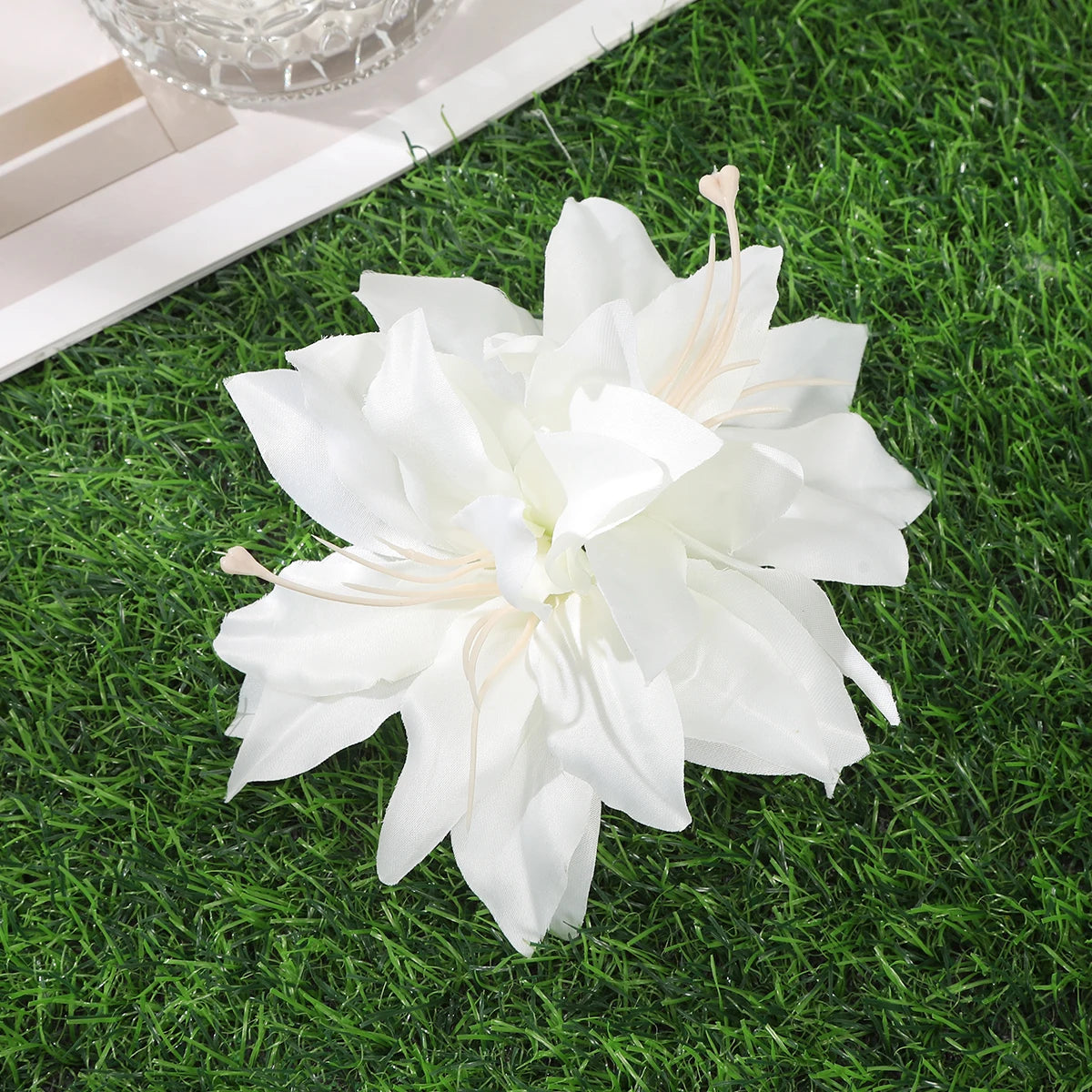 Orchideen-Blumen Haarklammer – Braut & Urlaubs Haaraccessoire