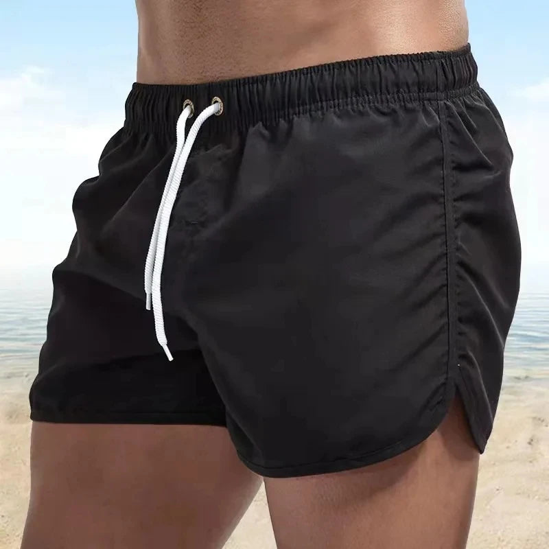 Herren Badeshorts mit Niedriger Taille – Surf Shorts & Boardshorts mit Tasche | Modische und Bequeme Badehose für Sommer & Strand
