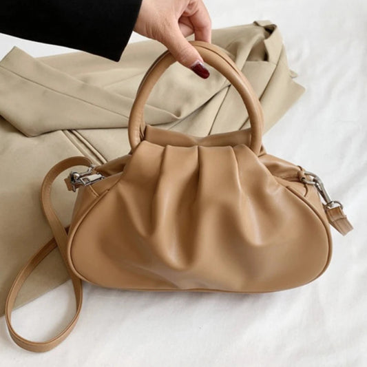 Retro Schultertasche mit Falten-Design – Mehrfarbige Damen Crossbody Handtasche & Elegante Top-Handle Bag Kaufschwan®