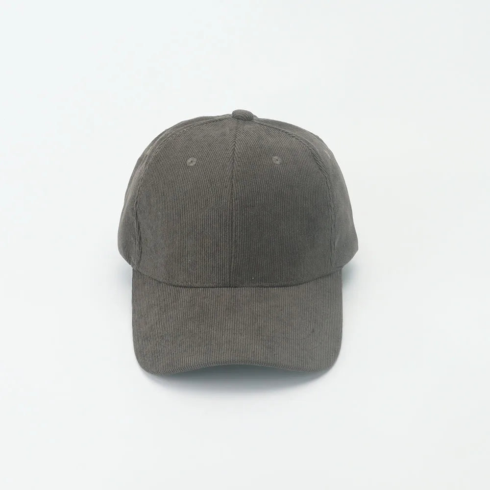Corduroy Baseballkappe | Damen Retro Einfarbige Dad Hat | Herbst Winter Hüte für Herren & Damen | Unisex Freizeit Gebogener Schirm Kaufschwan®