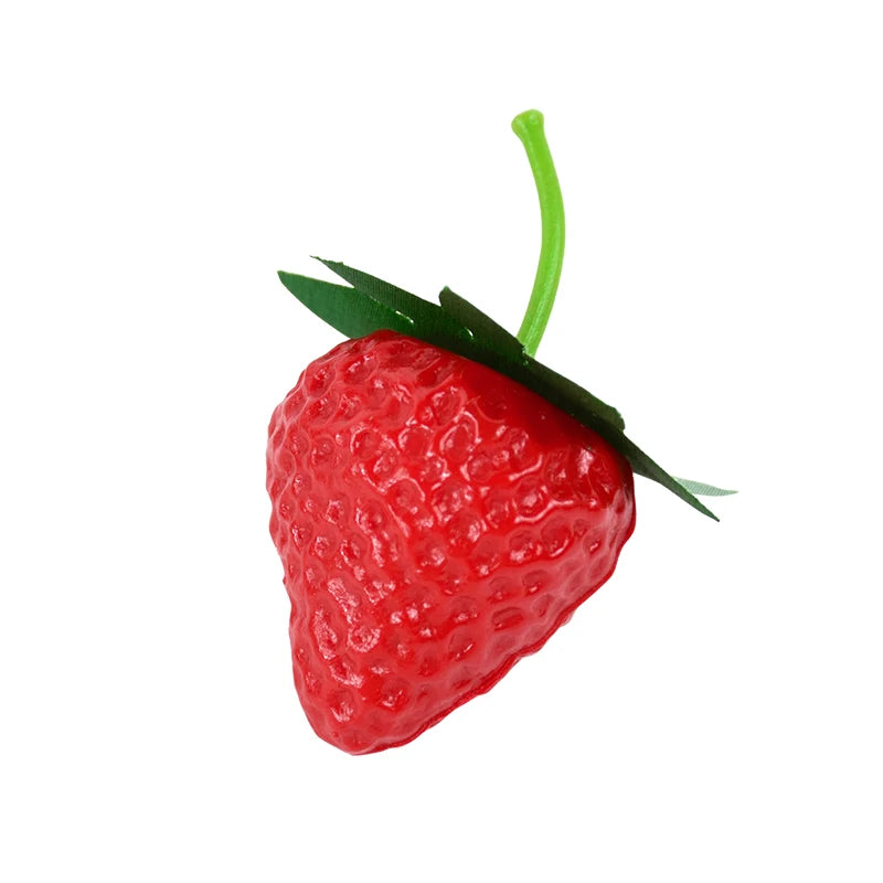20 Stück Künstliche Erdbeeren – Plastik Simulationsfrüchte für Küche, Tisch, Weihnachten & Party Dekoration Kaufschwan®