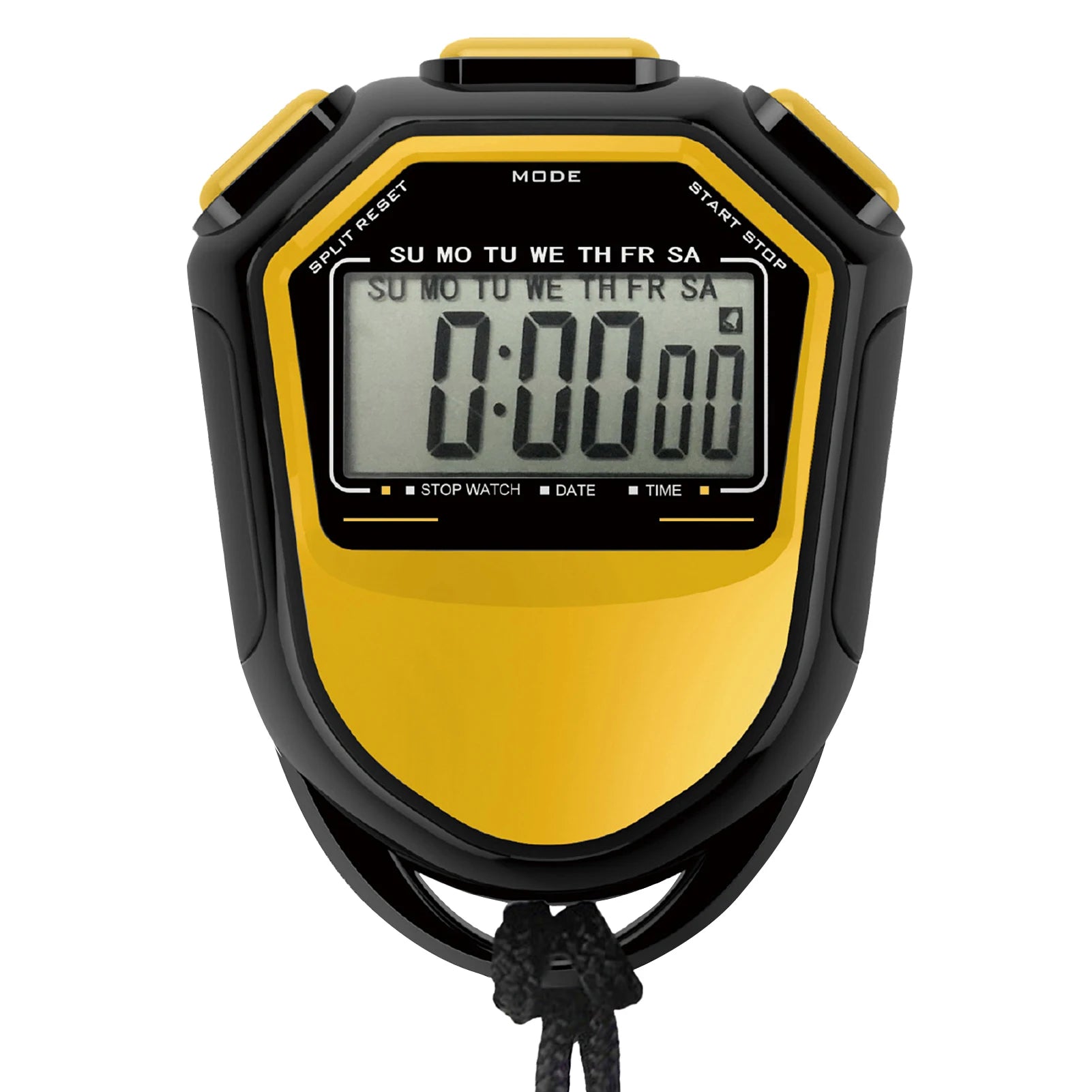 Wasserdichte Digitale Stoppuhr – Handheld LCD Sport Timer mit Band | Chronograph Zähler für Schwimmen, Laufen & Fußballtraining Kaufschwan®