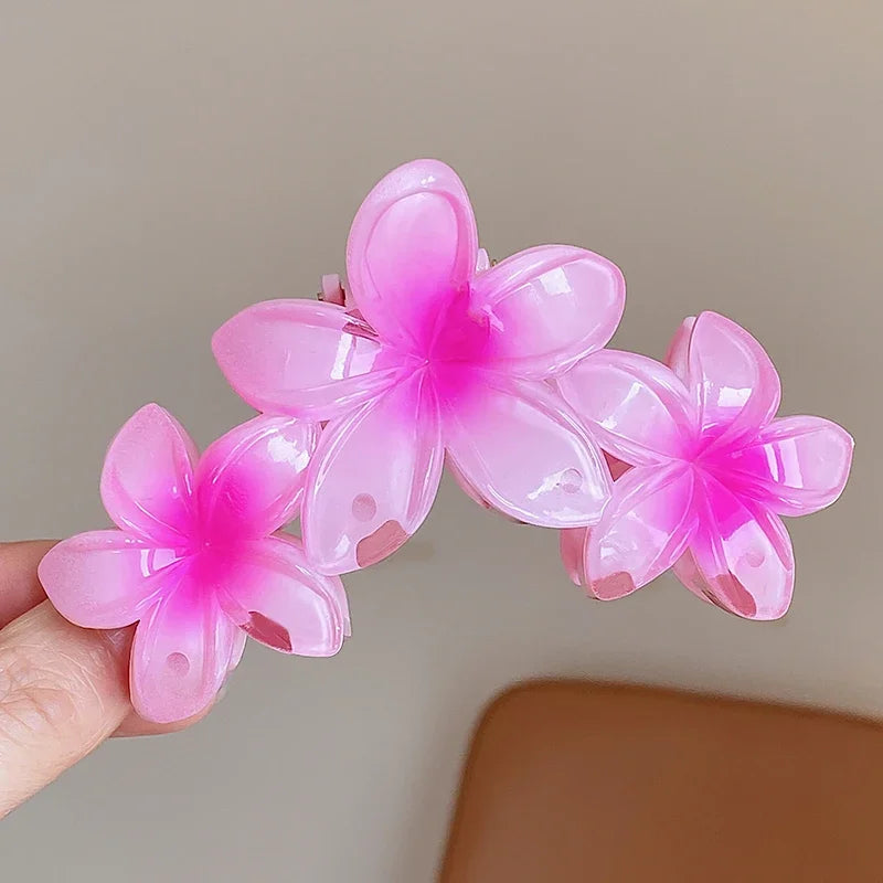 Blumen-Haarklammer – Retro Bunter Haar-Clip Kaufschwan® Rosa