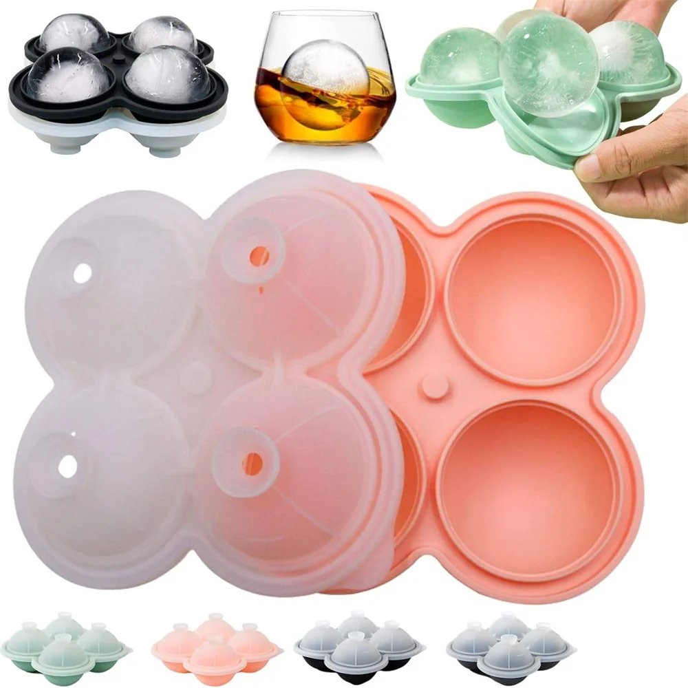Silikon Eiswürfelform – Große Runde Eiswürfel für Cocktails & Getränke Kaufschwan®