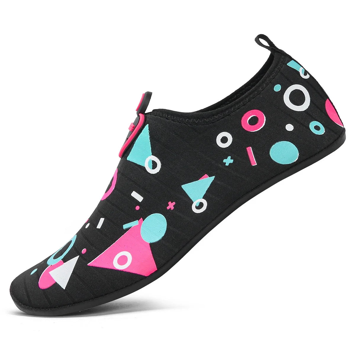 Damen Wasserschuhe Schnell Trocknend – Bequeme Strand & Yoga Schuhe, Atmungsaktive Badeschuhe Kaufschwan® Schwarz Pink 41