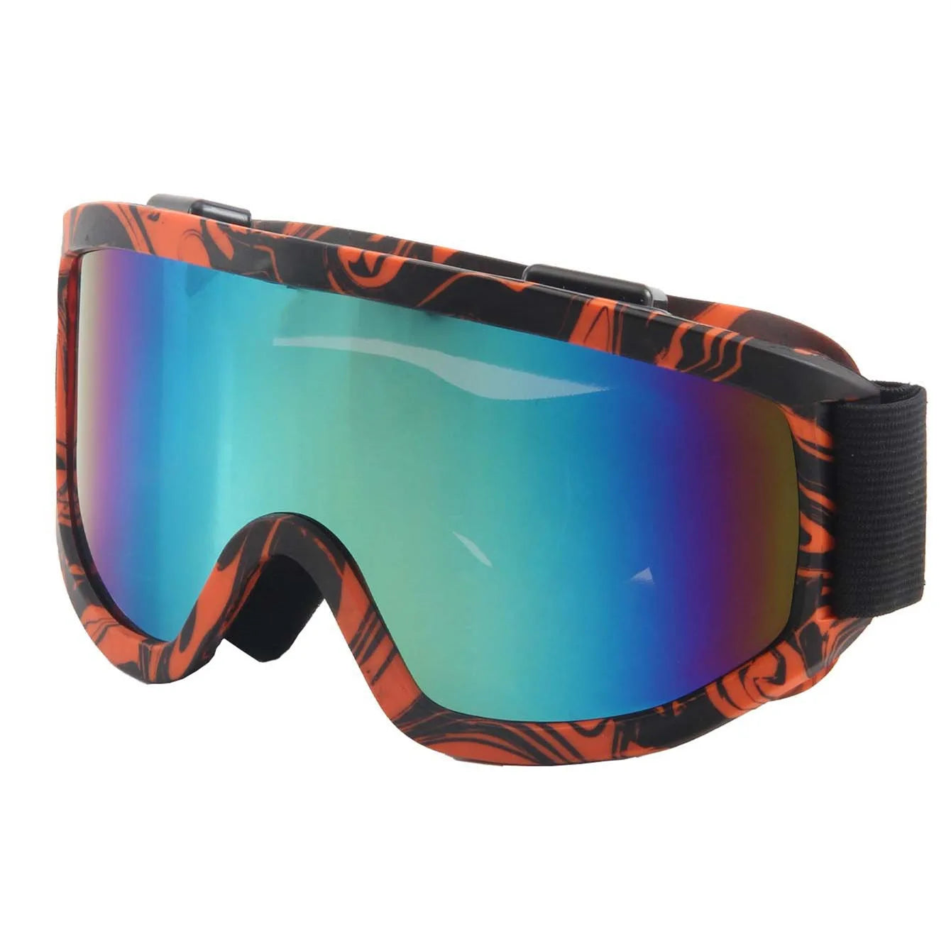Unisex Skibrille – Bunte Berg-Sonnenbrille für Damen & Herren | UV400 Schneebrille für Skifahren, Radfahren & Wintersport Kaufschwan®