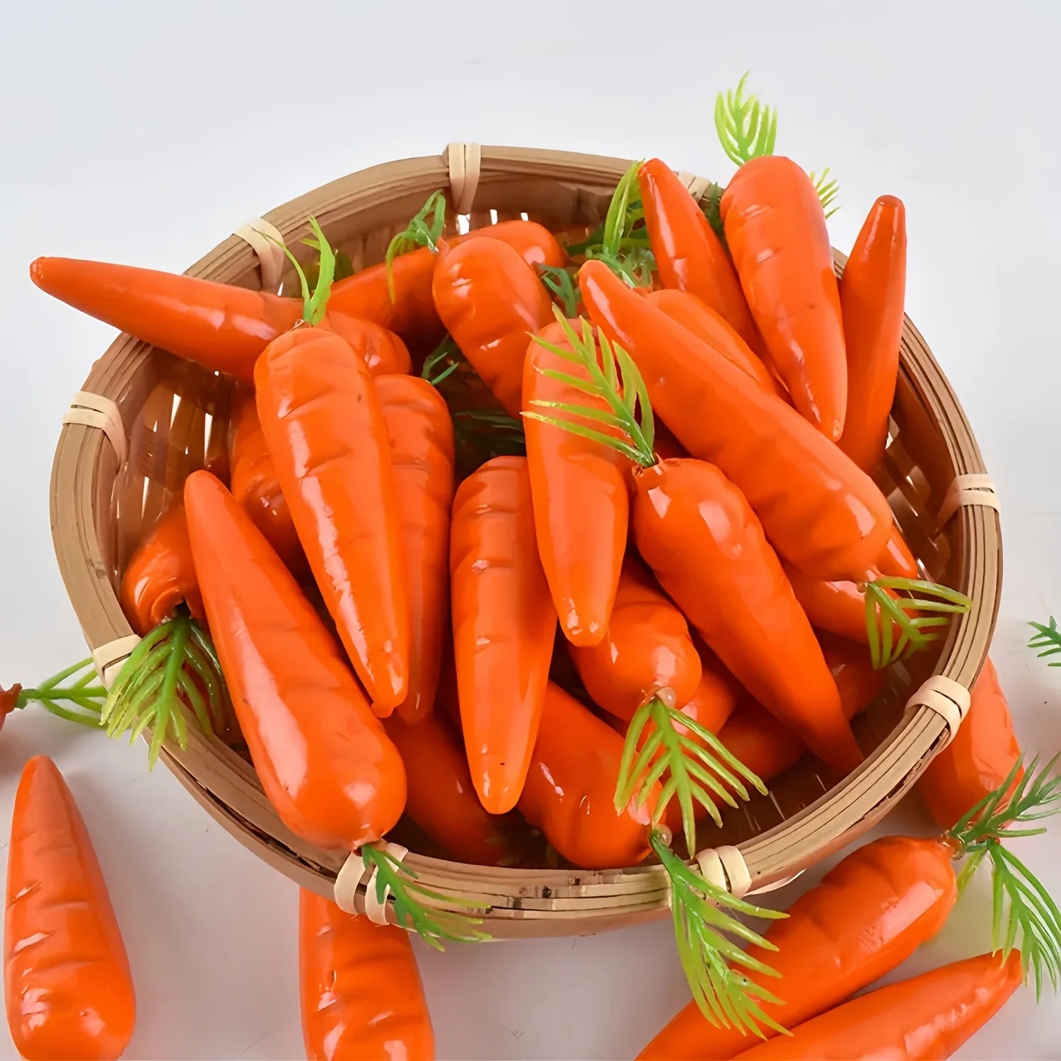 35 Stück Mini Künstliche Karotten – Plastik-Schaum Gemüse Dekoration für Ostern, Frühling & Party Kaufschwan®