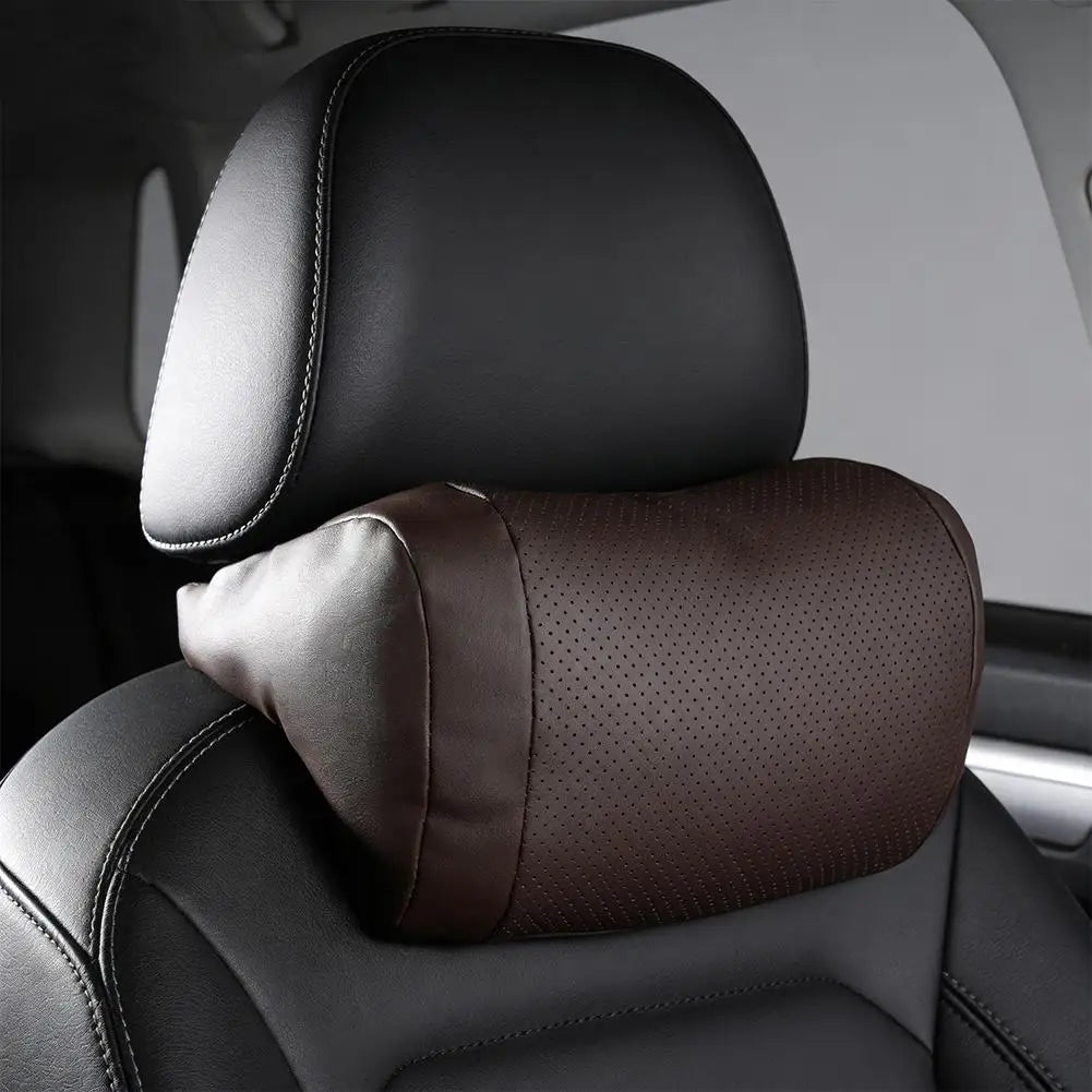 Universelles Auto-Nackenkissen für Kopfstütze – Ergonomische 3D-Form mit Weicher Flauschiger Nackenstütze Kaufschwan®