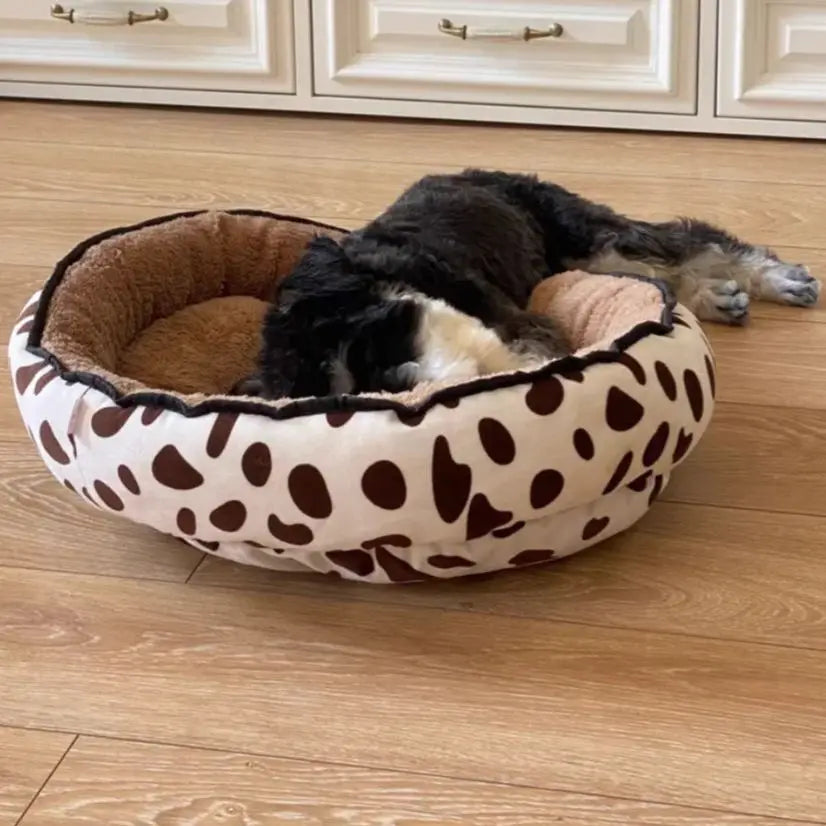 Wendbares Hundebett – Weiches Baumwoll Haustierkissen für Kleine & Mittelgroße Hunde Kaufschwan®