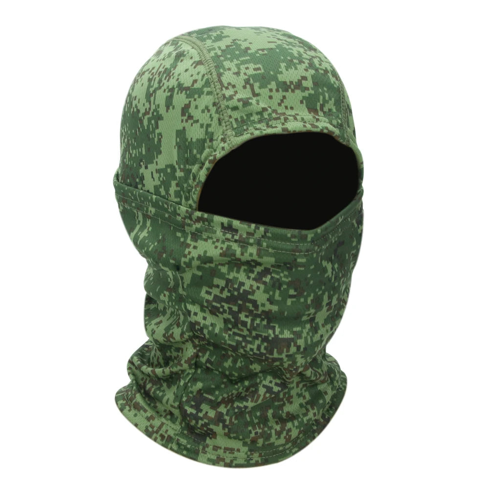 Camouflage Balaclava Mütze – Vollgesichtsmaske für Radfahren, Jagd & Outdoor Sport | Skimaske Motorrad Helm Unterziehmütze