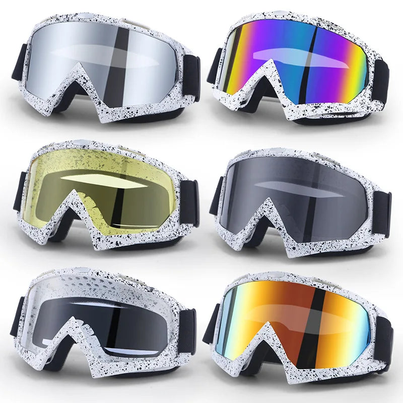 Ski- & Snowboardbrille – Anti-Beschlag Skibrille | Winddichte Motorrad- & Fahrradbrille mit UV-Schutz für Winter Outdoor Sport Kaufschwan®