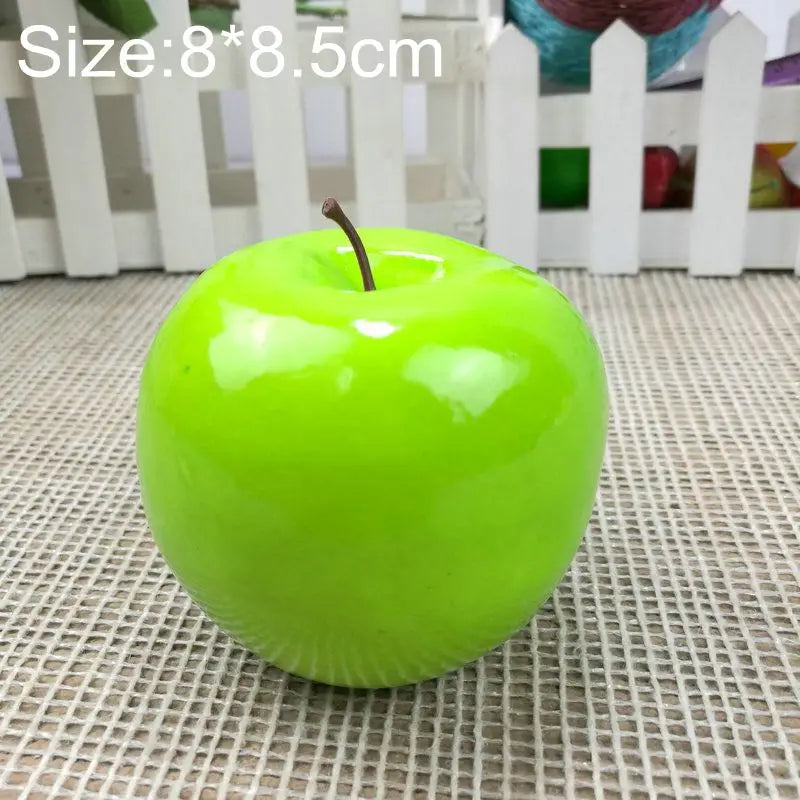 Kunststoff Simulationsfrüchte Set – Künstliche Früchte mit Wassermelone, Apfel, Orange, Birne, Zitrone, Mango, Pfirsich, Traube & Banane