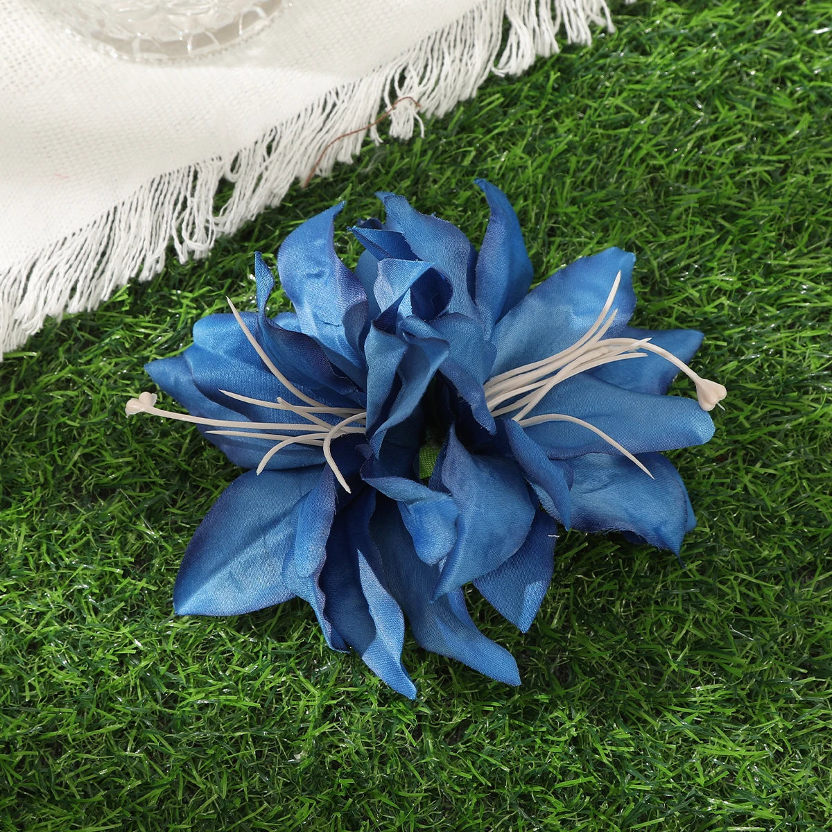 Orchideen-Blumen Haarklammer – Braut & Urlaubs Haaraccessoire Kaufschwan® Abbildung 12