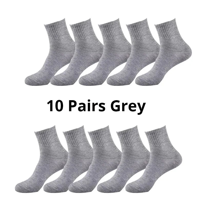 10 Paare Herren Atmungsaktive Komfort-Bürosocken | Freizeit- & Businesssocken für Sneaker & Arbeit | Ganzjahres Kaufschwan®