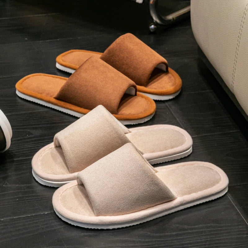 Herren Open-Toe Hausschuhe | Hochwertige, Weiche & Bequeme Schuhe für Zuhause | Rutschfest & Geräuschlos Kaufschwan®