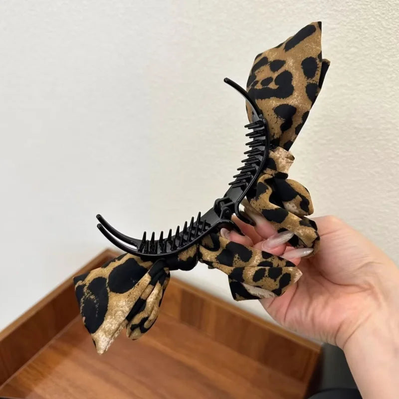 Leoparden-Schleifen-Haarklammer im Retro-Stil Kaufschwan®