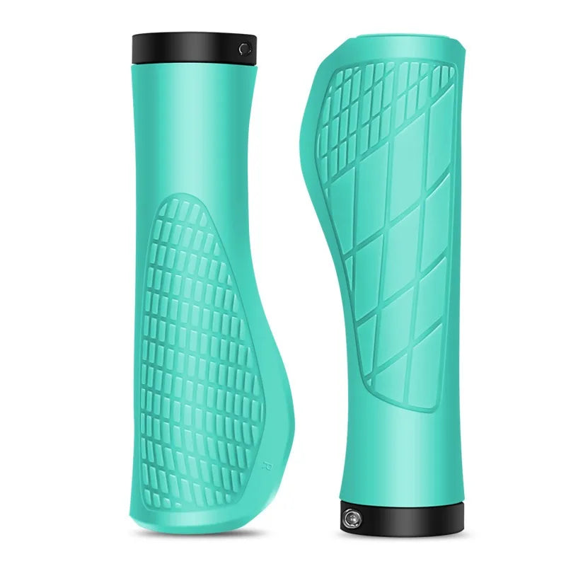 1 Paar Fahrrad Lenkergriffe – Stoßdämpfende Ergonomische Lock-On MTB Griffe für Mountainbikes & Rennräder Kaufschwan® Grün