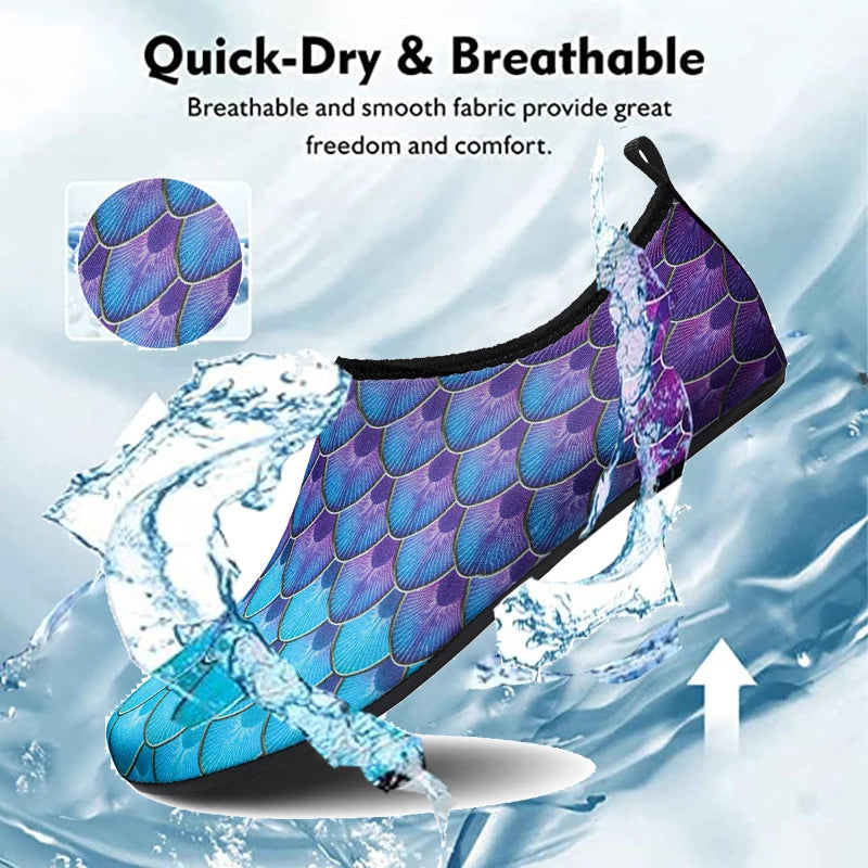 Unisex Aqua Wasserschuhe – Atmungsaktive Schwimmschuhe für Strand, Barfuß & Waten Kaufschwan®