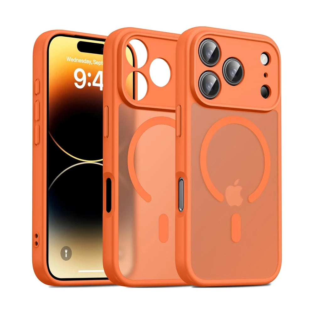 Hochwertige Fingerabdruckhemmende Matte MagSafe-Hülle für iPhone 18 Pro & iPhone 18 Pro Max – Durchscheinende Magnethülle zum Laden Kaufschwan®