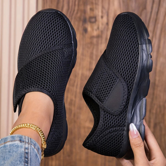 Unisex Weitgeschnittene Sneaker – Atmungsaktive Mesh Freizeitschuhe | Bequeme Flache Schuhe für Damen & Herren Kaufschwan®