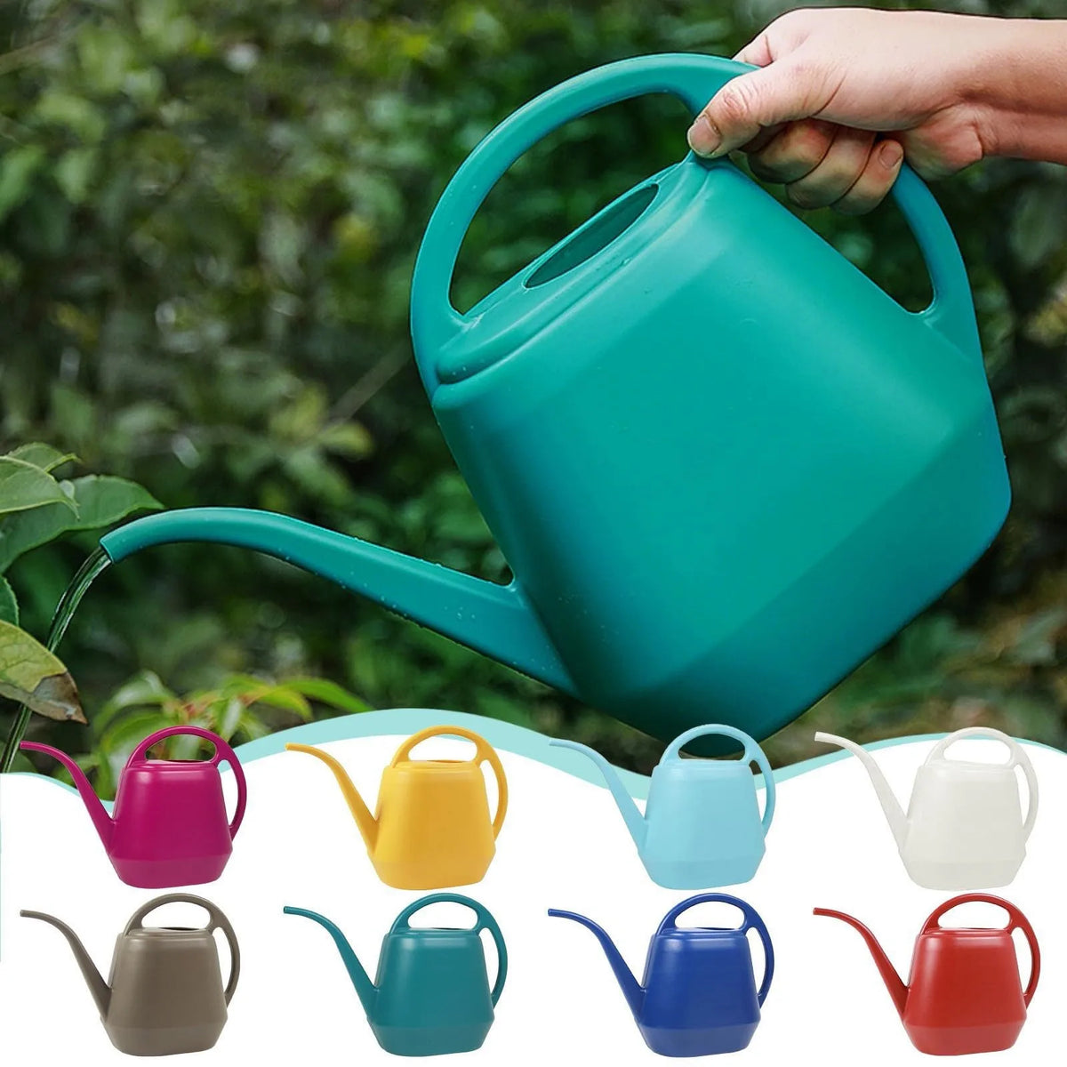 Home Garden 4L Watering Can Long Mouth Large Capacity Plant Sprinkler Garden Tool Lightweight Watering Pot Kaufschwan®