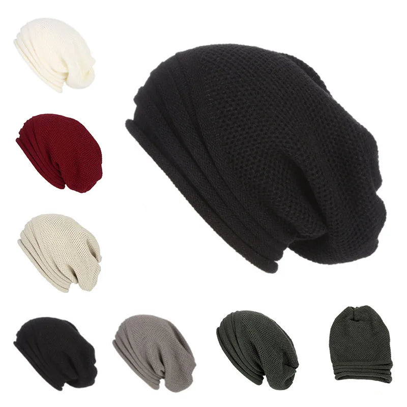 Winter Slouchy Beanie Mütze – Oversize Woll-Strickmütze für Damen & Herren | Warme Baggy Mütze für Ski & Alltag Kaufschwan®