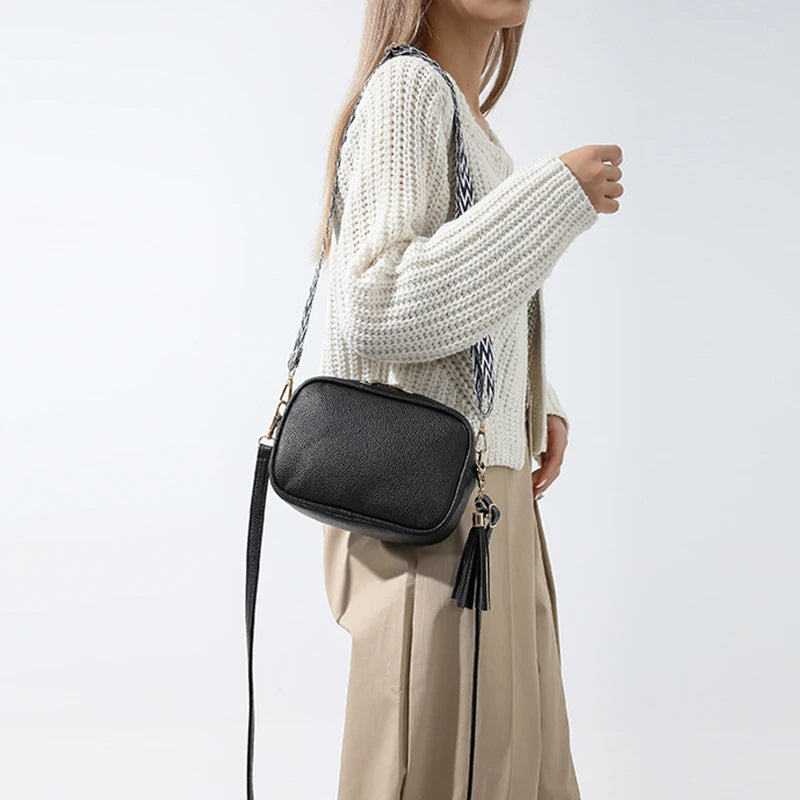 Minimalistische Schultertasche – Damen Umhängetasche mit Großer Kapazität | Einfarbige Kleine Quadratische Crossbody Tasche Kaufschwan®