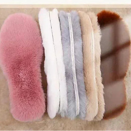Plüsch Baumwoll Einlegesohlen – Imitiertes Fell, Thermo Winter Sohlen für Damen & Herren, Weiche Schuhpolster für Stiefel Kaufschwan®