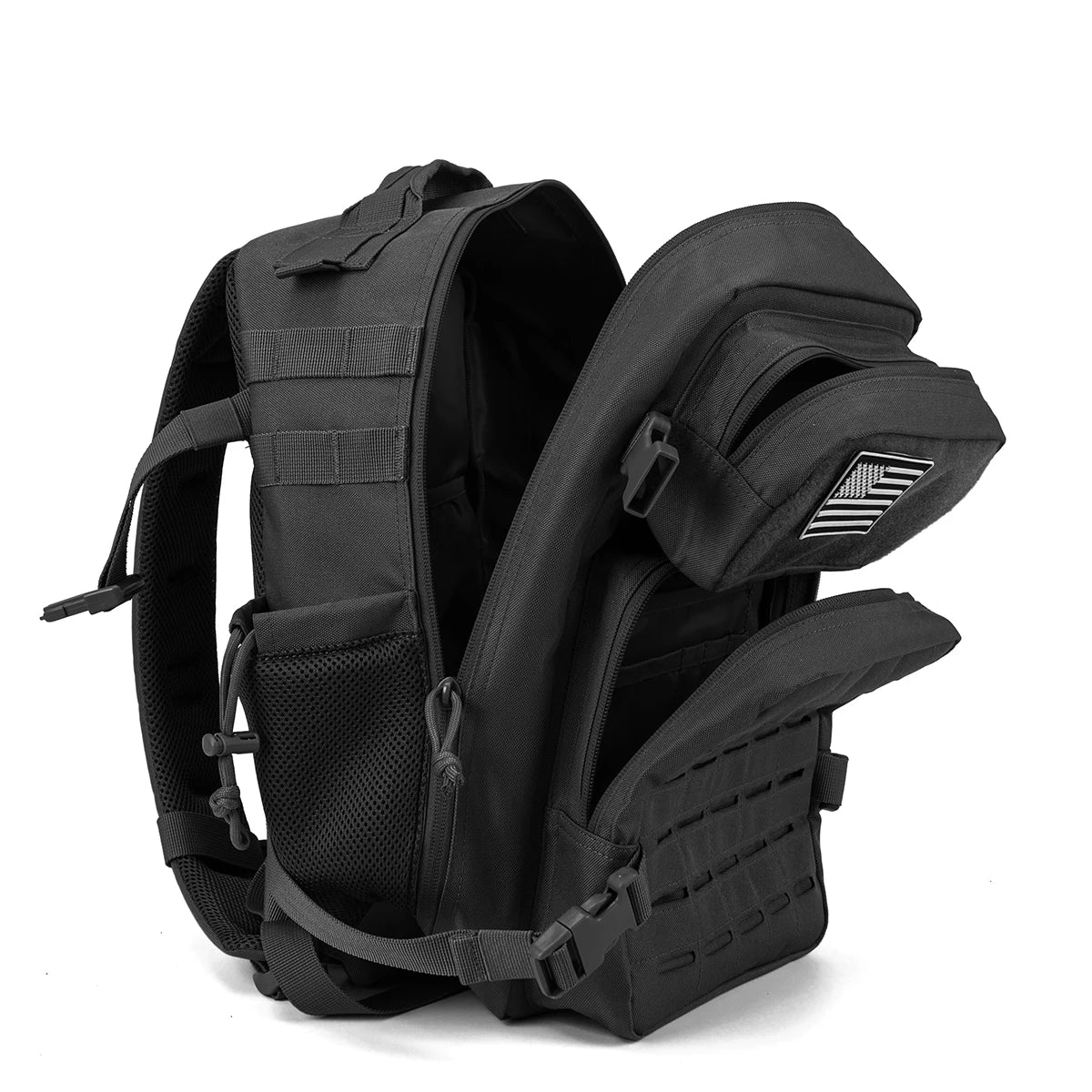 25L Rucksack | Outdoor Survival, Wandern & Fitness | Rucksack für Damen & Herren mit Doppel-Flaschenhalter Kaufschwan®