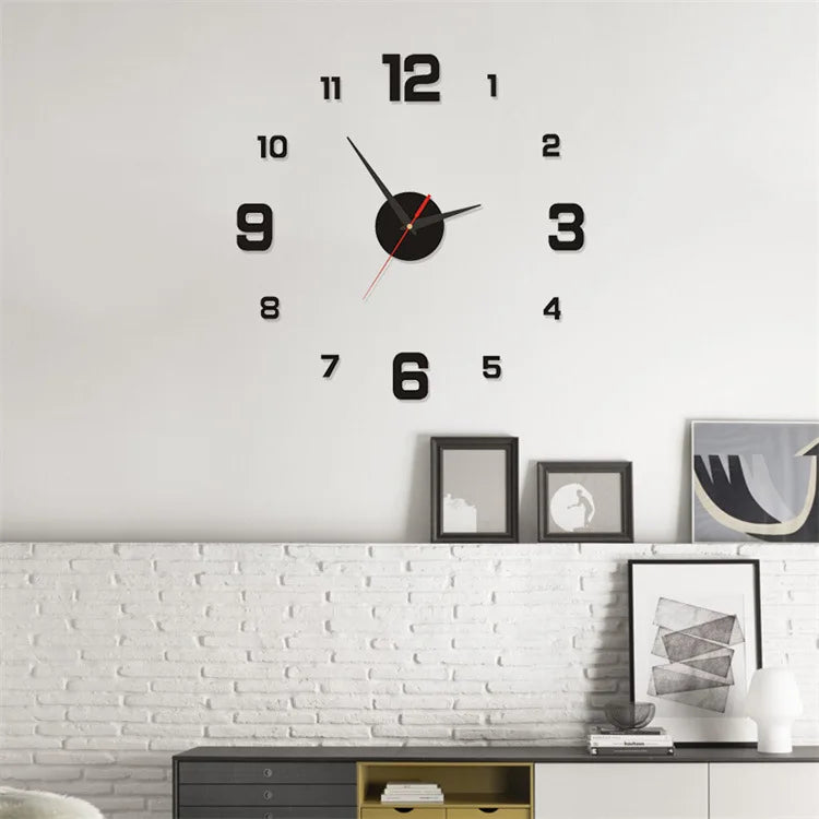 3D Rahmenlose DIY Wanduhr – Leise Moderne Sticker Uhr Kaufschwan®