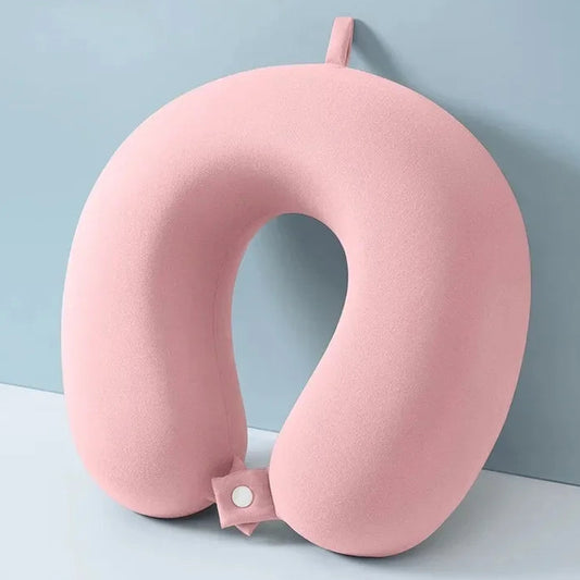 Multifunktionales U Förmiges Reisekissen – Memory Foam Nackenkissen mit Langsamer Rückfederung Kaufschwan® Rosa 29x30x12cm
